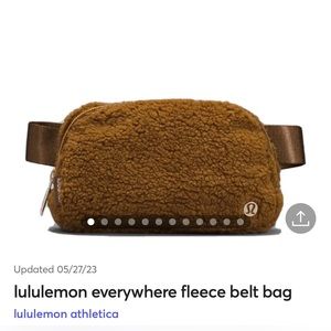 LULULEMON FLEECE BELT BAG